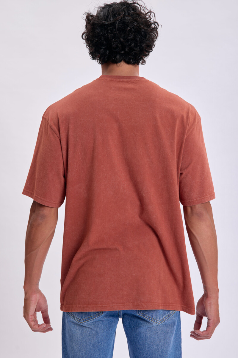 Remera lavada Terracota
