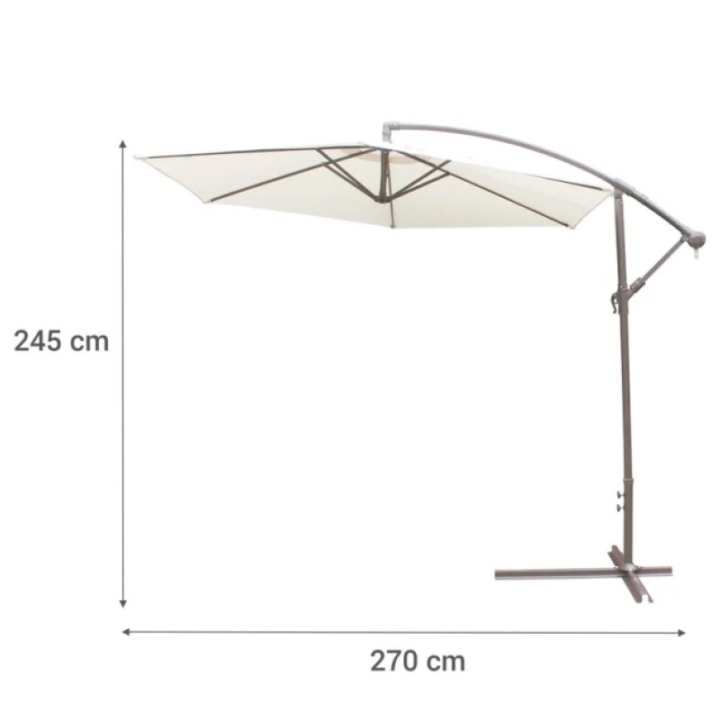 Sombrilla Jardin Con Brazo Lateral 3.00 Mt Sombrilla Jardin Con Brazo Lateral 3.00 Mt