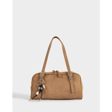 Cartera Bowling Suede Camel Marron Camel
