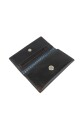 Billetera clasica al corte con detalle de rombo Negro