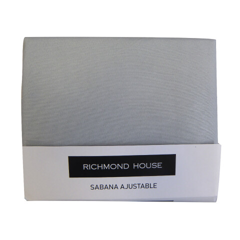 Sábana Ajustable Queen Size Richmond House 100% Microfibra GRIS