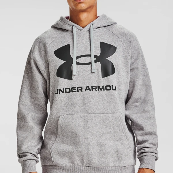UA Rival Fleece Big Logo HD - UNDER ARMOUR GRIS