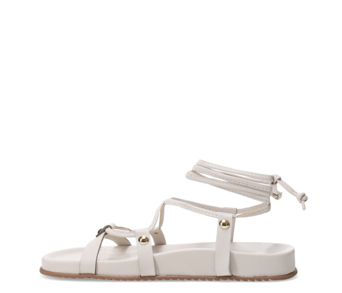Sandalias de Mujer Miss Carol con Tiras al Tobillo Blanco