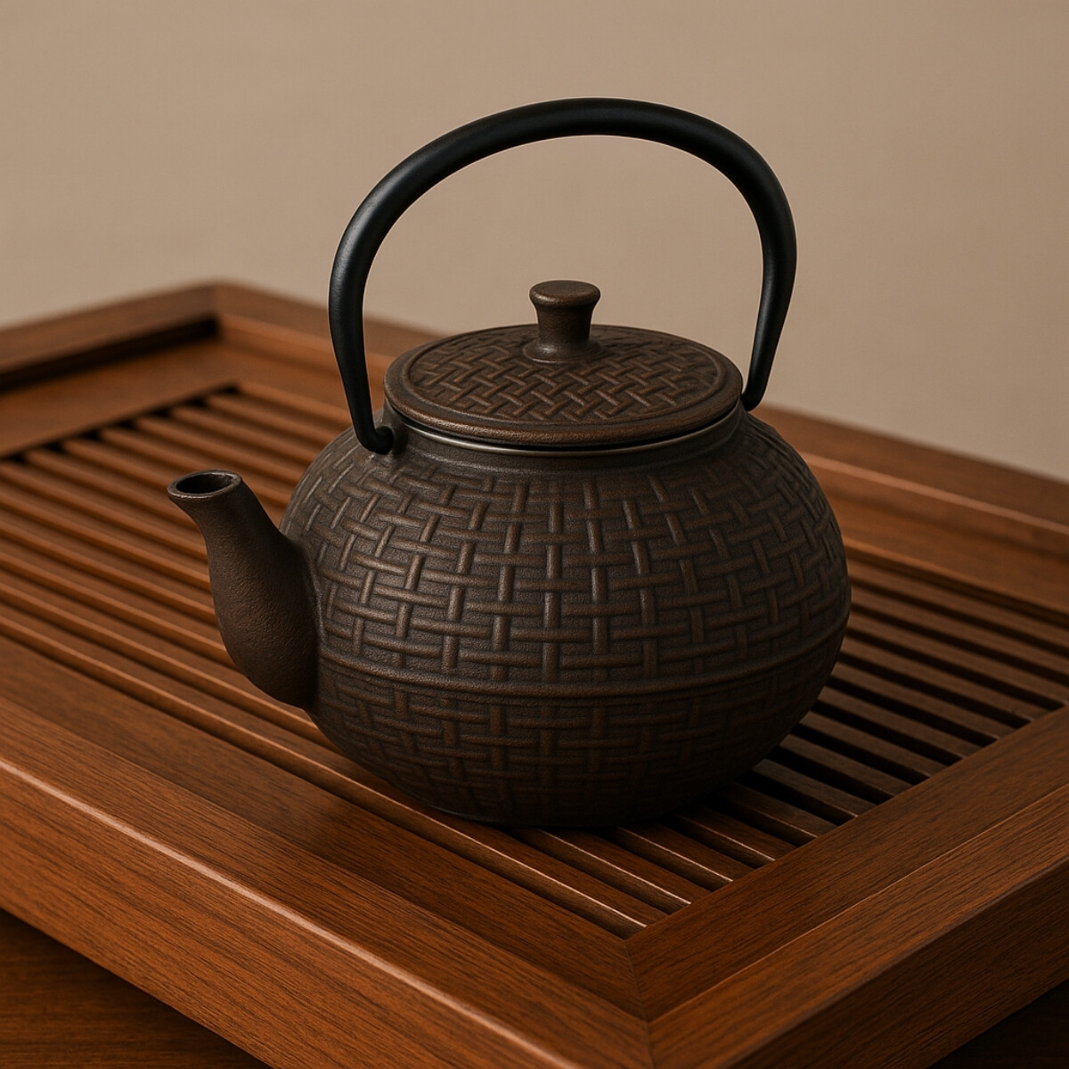 Tetera de hierro fundido 0.8 lts 