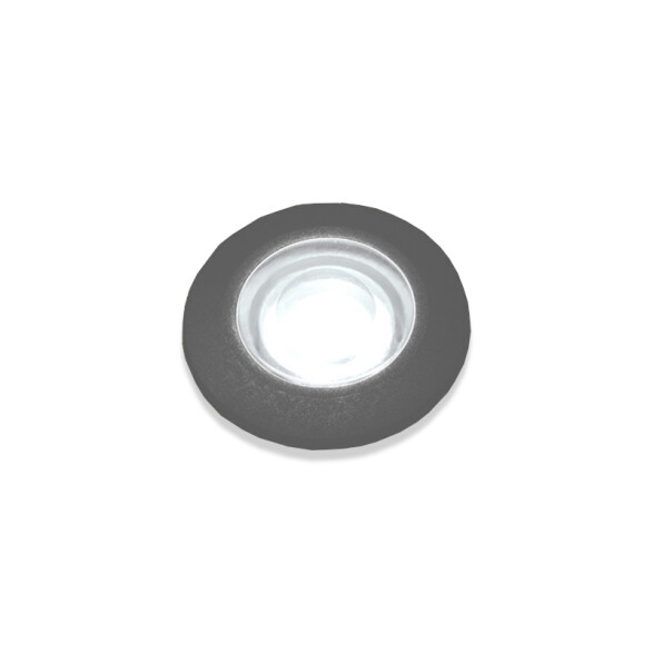 Luminaria de embutir LED piso gris IP67 Ø50mm FL0942