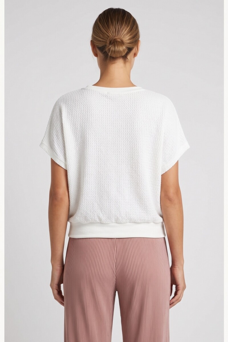 REMERA M/C ANCHA BLANCO