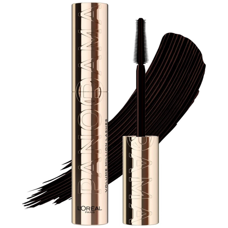 Máscara de Pestañas Volumizadora Loreal Panorama Black Brown Washable