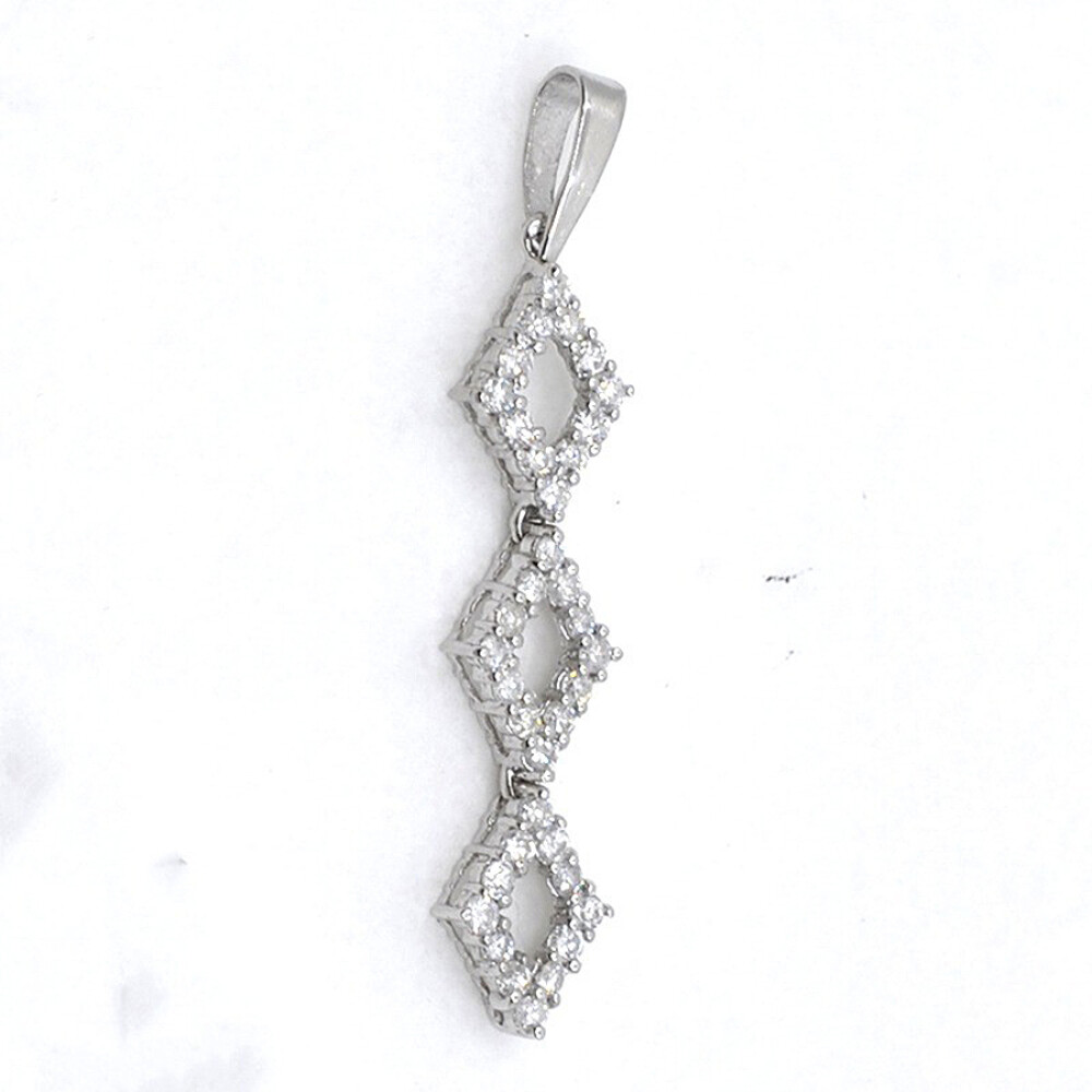 Colgante En Oro 18K Blanco Y Brillantes Colgante En Oro 18K Blanco Y Brillantes