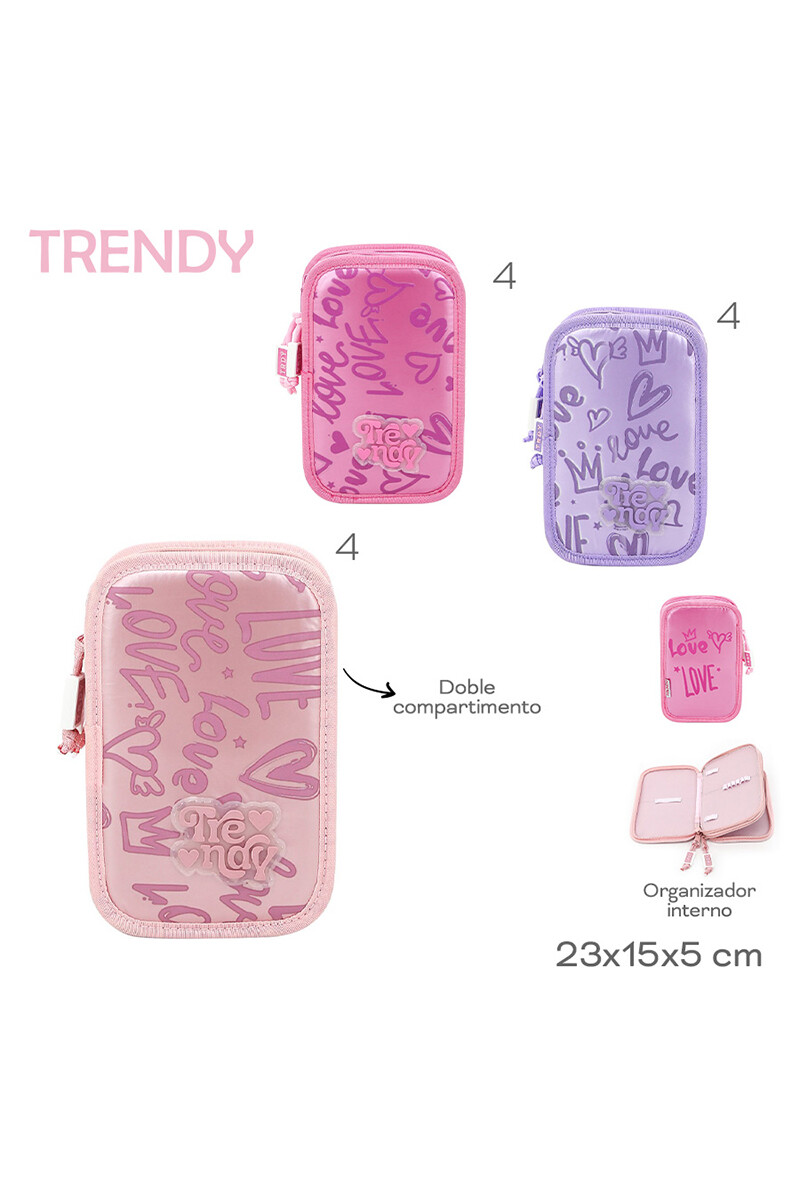 Cartuchera Trendy Rosa