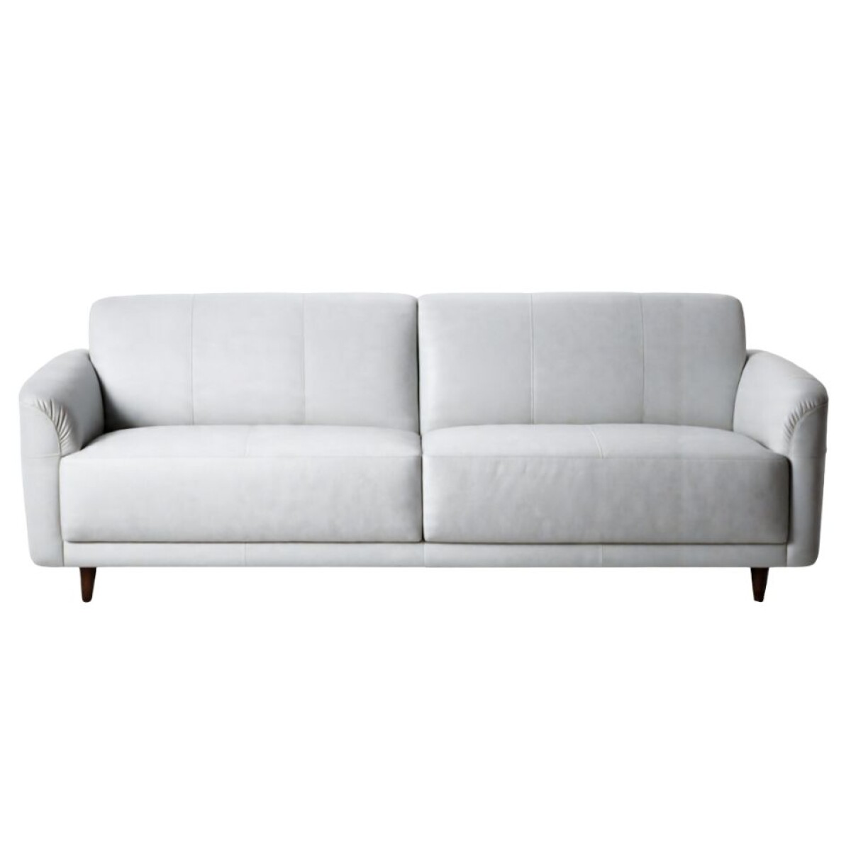 SOFA 3 CUERPOS - 100% CUERO - MODELO MARBELLA - COLOR BLANCO TIZA 