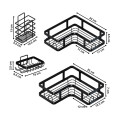 Set X5 Organizador De Baño O Cocina Esquinero Jabonera Set X5 Organizador De Baño O Cocina Esquinero Jabonera