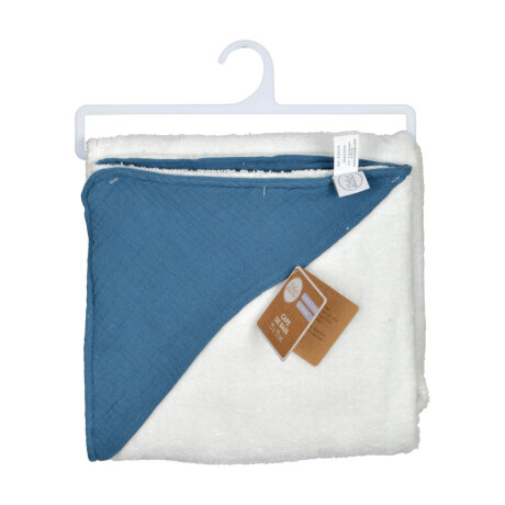CAPA DE BAÑO ALGODON AZUL BEBÉ DOUCEUR NAVY