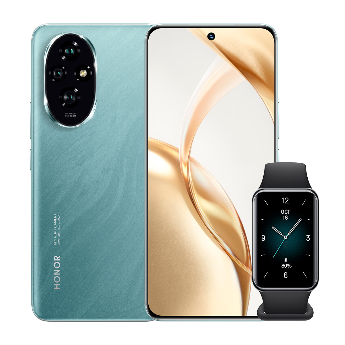 Honor 200 5G 512GB / 12GB RAM Dual SIM + Honor Band 9 + Tpu Honor 200 Green