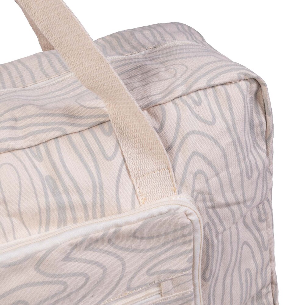 BOLSO PLEGABLE ALGODON-RECICLADO HOJAS