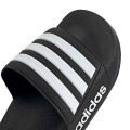 Sandalia Unisex Adidas Adilette Shower Velcro Negro - Blanco