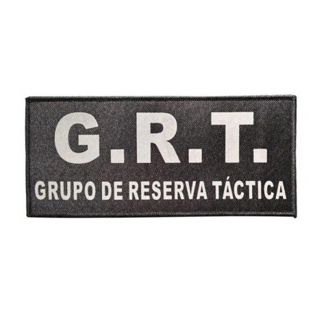 Parche reflectivo para espalda GRT Grupo de Reserva Táctica