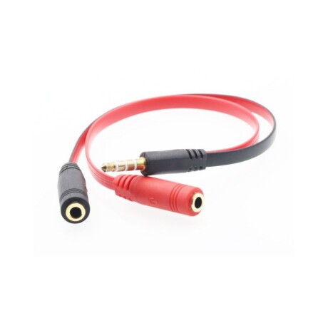 Adaptador De Audio Splitter 3.5mm M a Micrófono y Audio H Adaptador De Audio Splitter 3.5mm M a Micrófono y Audio H