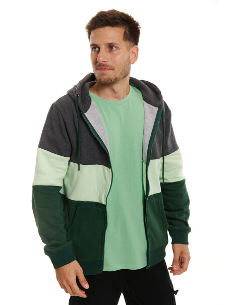 Campera felpa verde