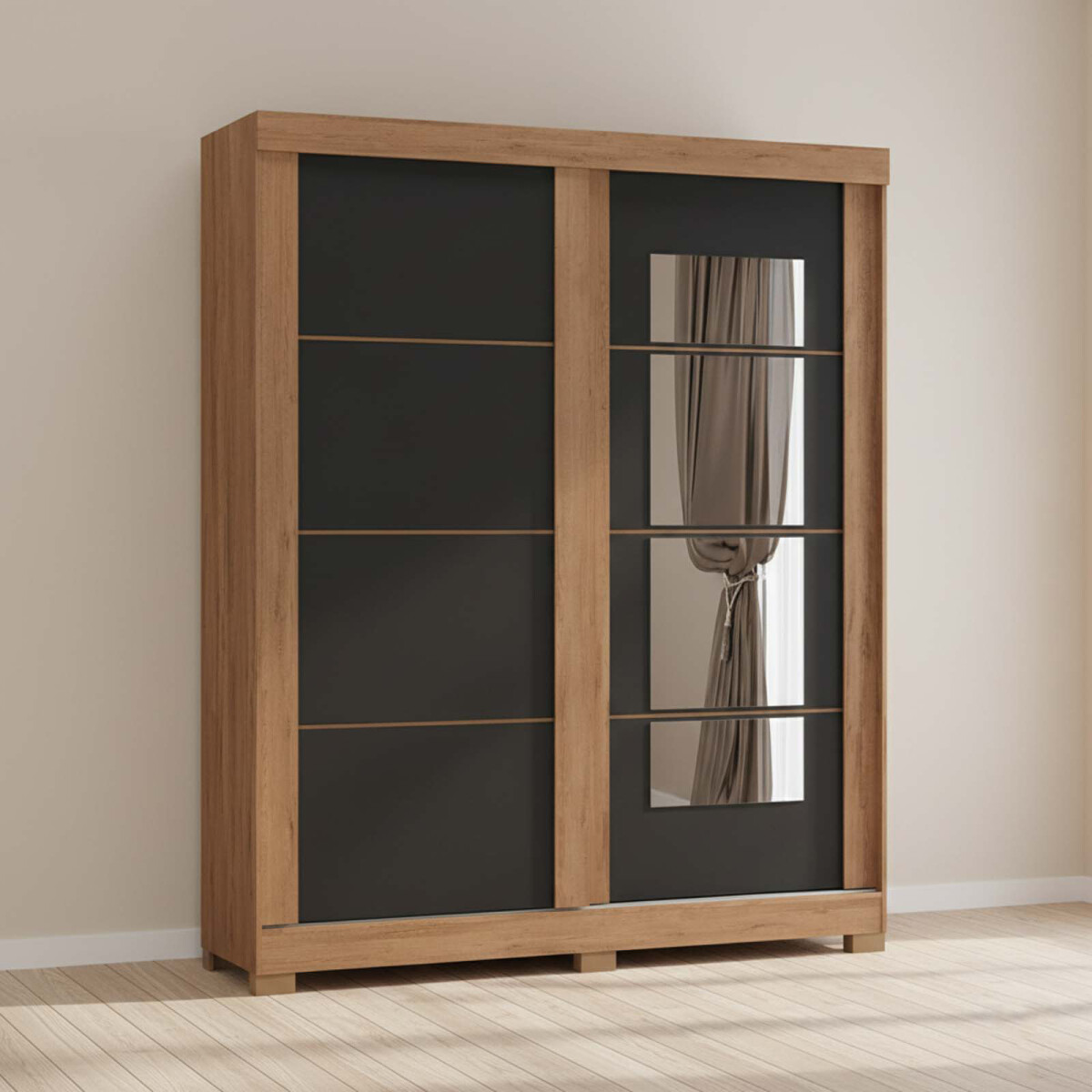 PLACARD MONTANA-F - 2 PUERTAS MDP NATURAL-BEIGE 