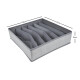 Organizador con divisiones 31x32x9cm GRIS