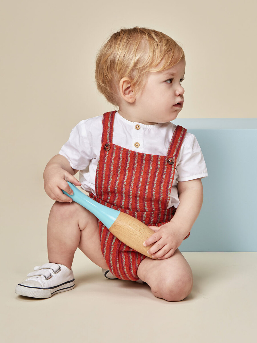 Peto De Rayas Multicolor Naranja