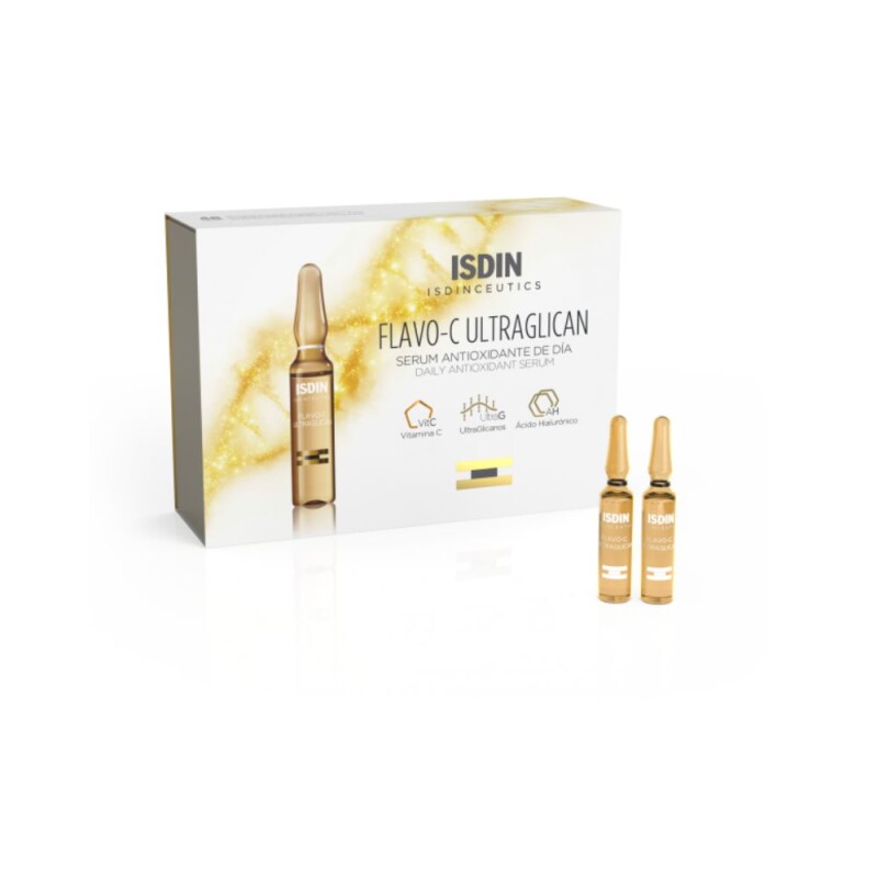 Isdin Isdinceutics Flavo-C Ultraglican Sérum antioxidante Ampollas