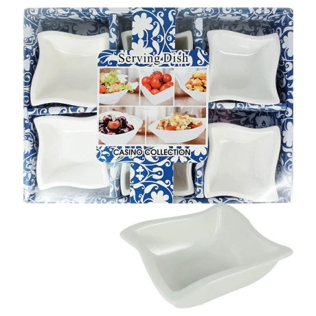BOWL X6PCS FORMA CORAZON O CUADRADO CERAMICA BLANCA LISA PEQUEÑO CAJA H03 BOWL X6PCS FORMA CORAZON O CUADRADO CERAMICA BLANCA LISA PEQUEÑO CAJA H03