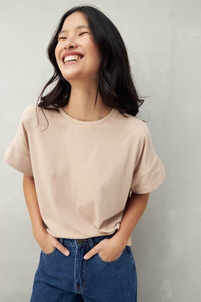 REMERA EXTAL Beige