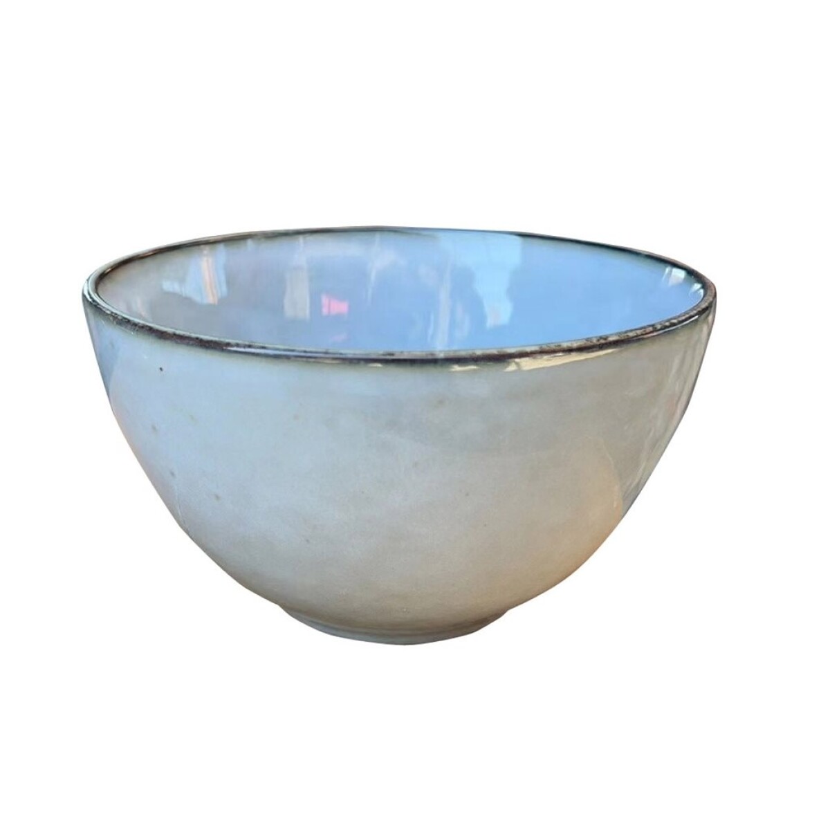 BOWL CERAMICA D15x9CM GLAZE CELESTE 