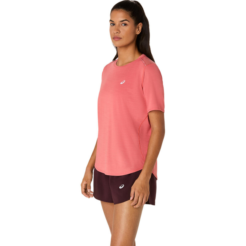Top Running Road SS Top Mujer Dark Pink Clay