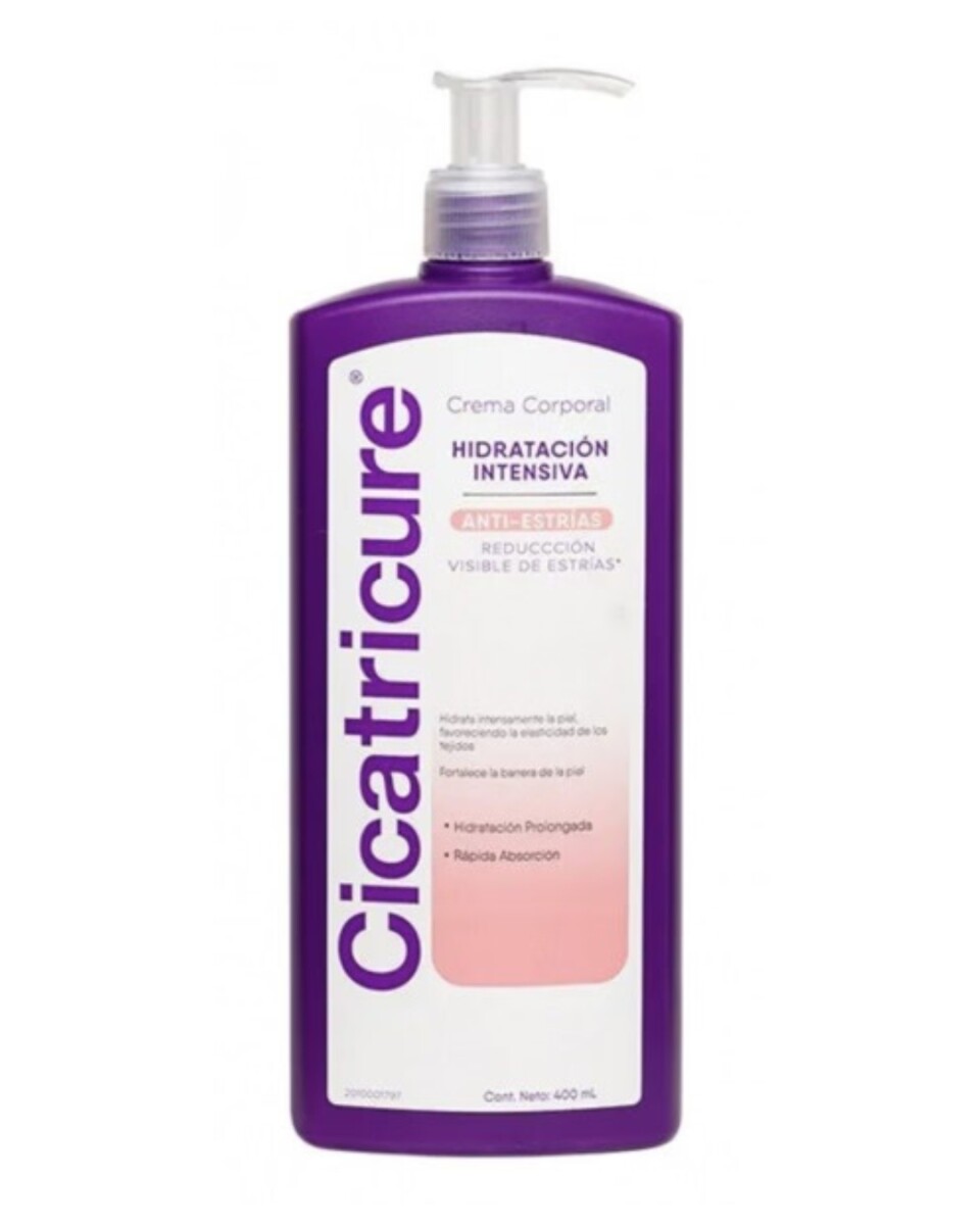 Cicatricure Crema Corporal Hidratación Intensiva Anti-Estrías 400ml – Cuidado Completo de la Piel