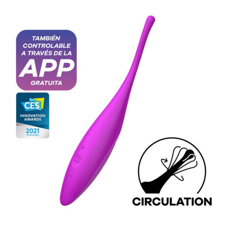 Satisfyer Twirling Joy Punta Vibradora Connect App Fucsia