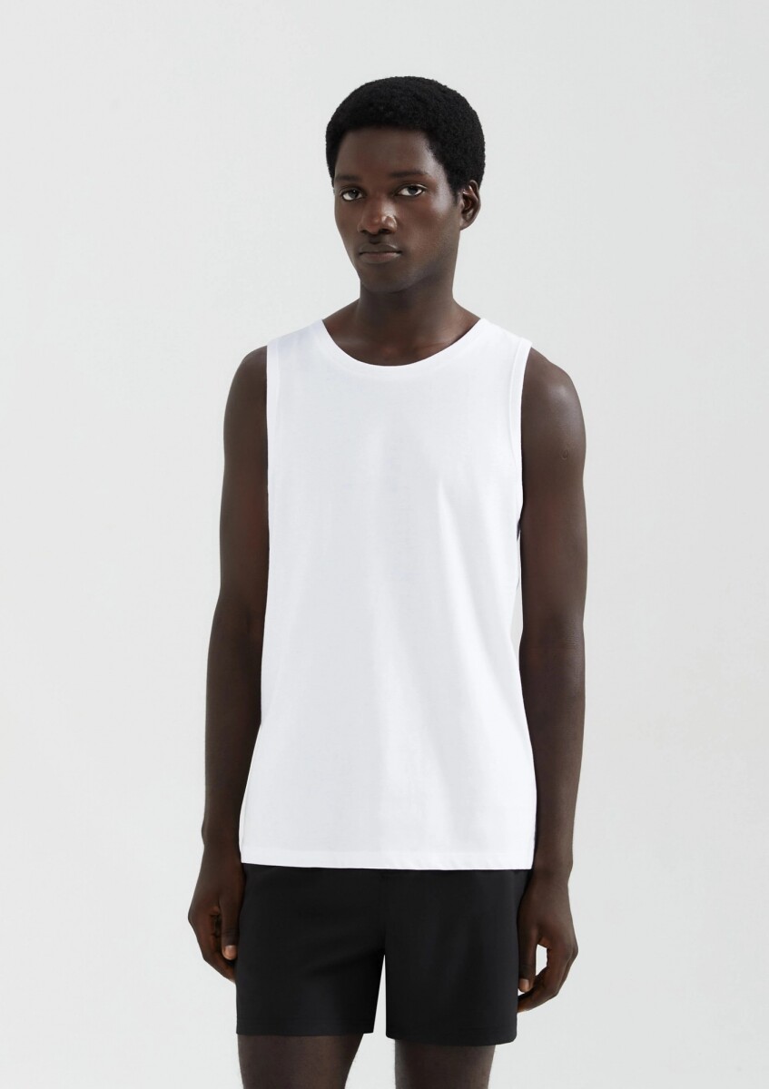 MUSCULOSA BÁSICA - BLANCO 