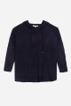 Sweater oversized con capucha AZUL