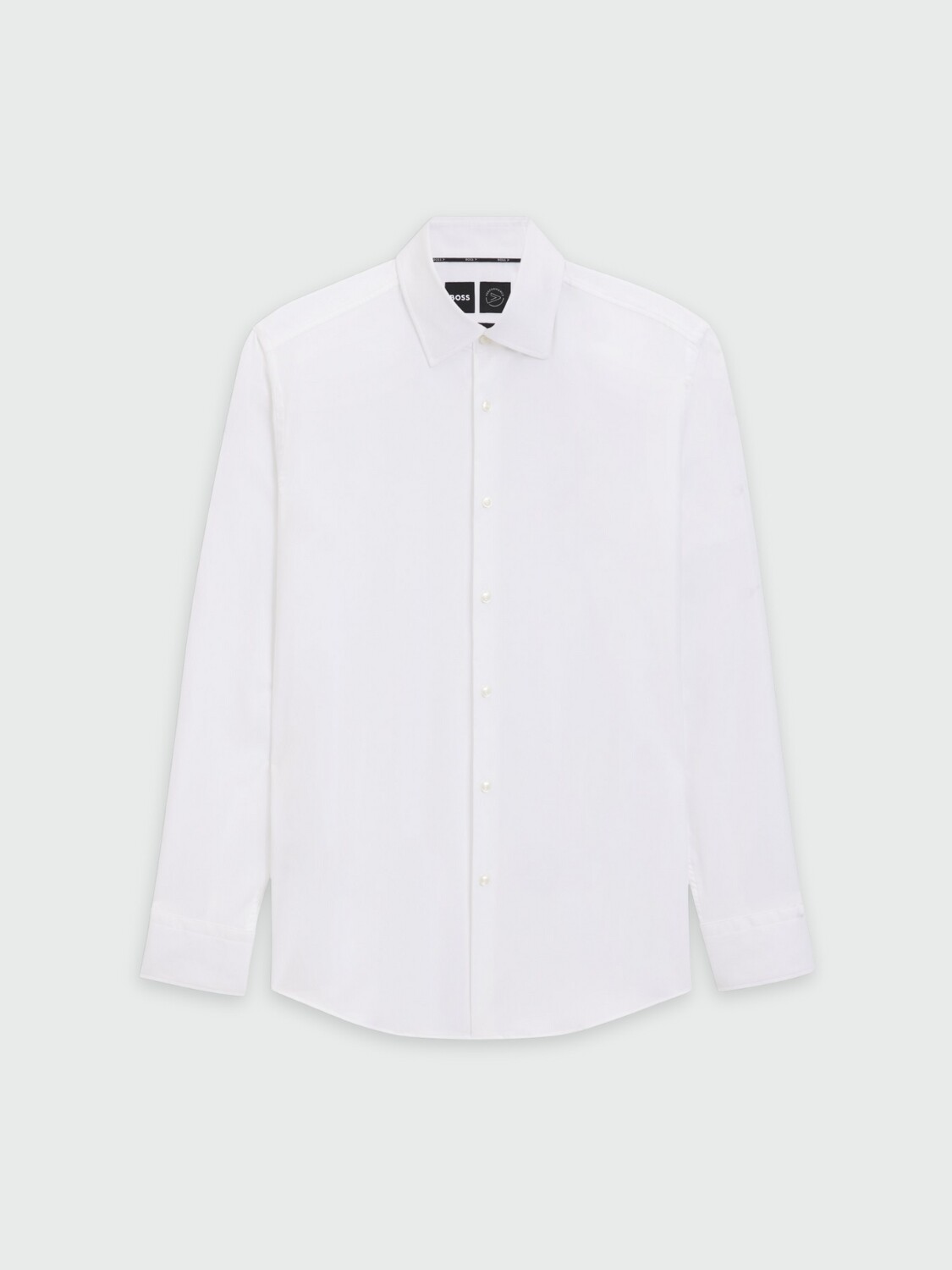 BOSS Black - Camisa Slim Fit Blanco
