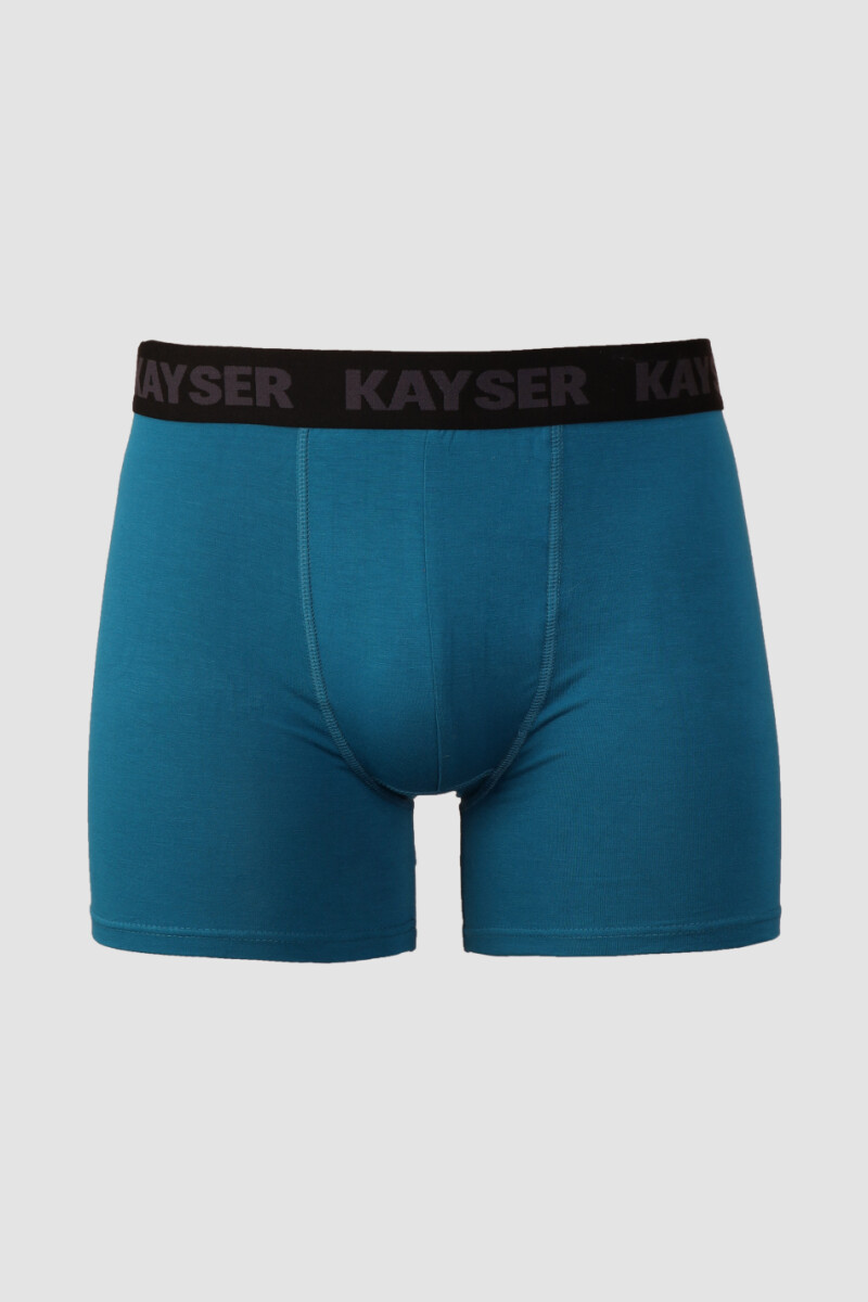 BOXER LARGO BAMBU - AZUL 
