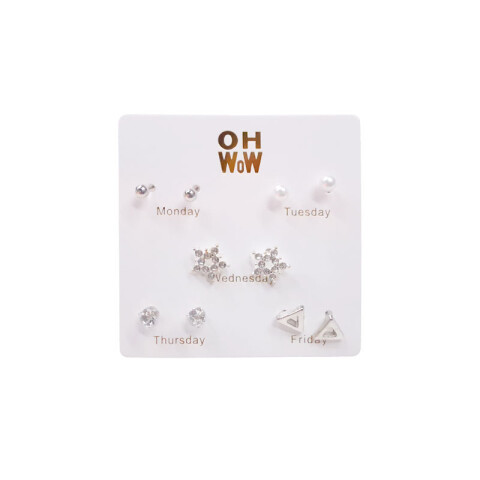 Caravanas hipoalergénicas x5 pares Caravanas Hipoalergénicas X5 Pares