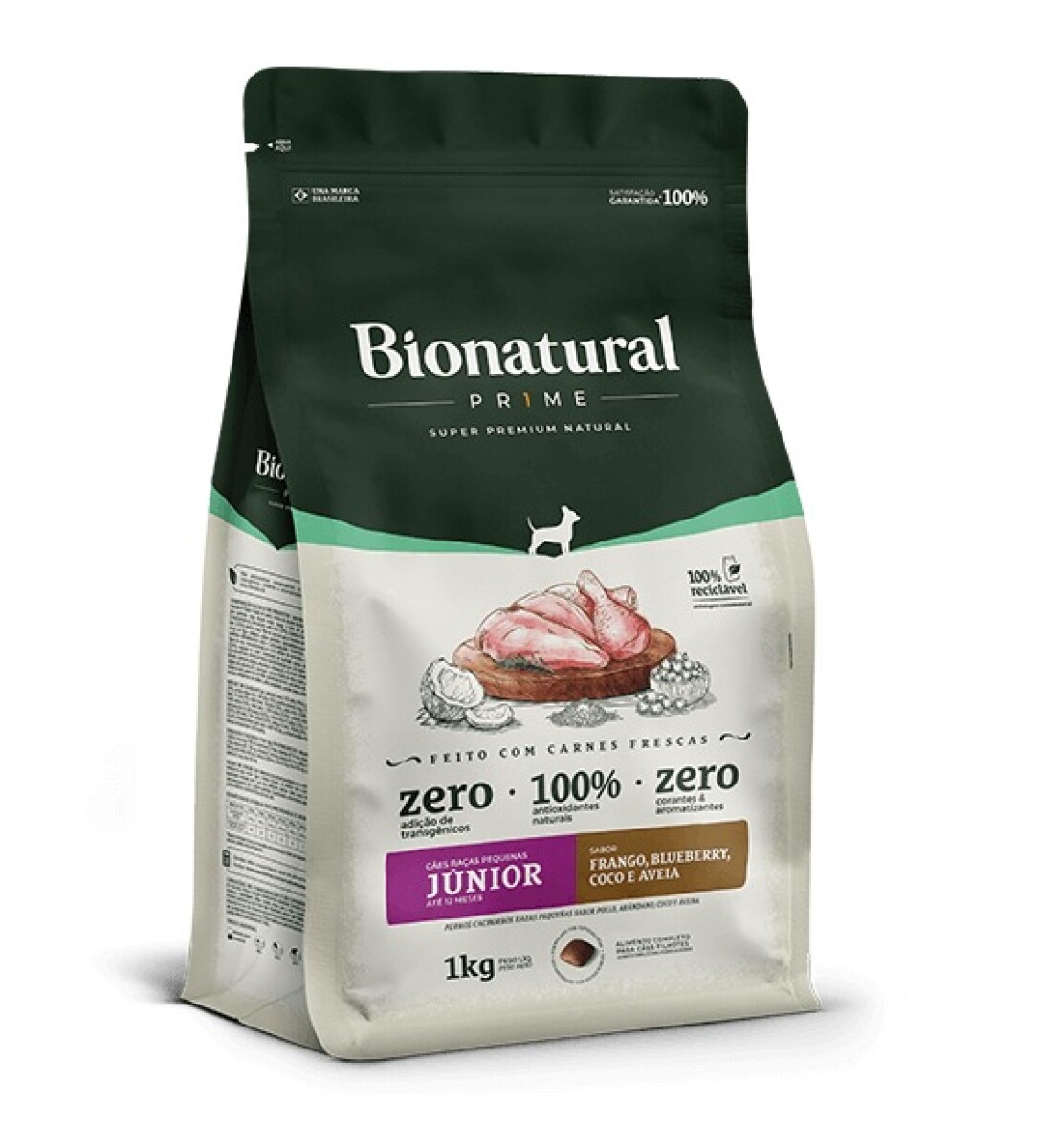BIONATURAL PRIME PERRO JUNIOR RAZA PEQUEÑA 2.5 KG 