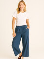 Pantalon Liora Azul Grisaceo