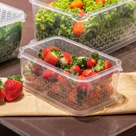 Caja organizadora multiuso 1lts TRANSPARENTE