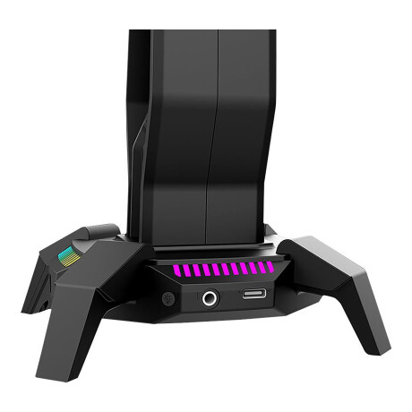 Marvo - Soporte para Auriculares HZ-10 - Iluminación Rgb. 3 Usb. 3,5MM. 001