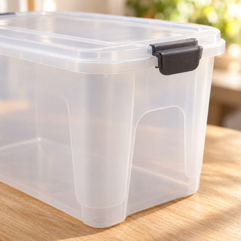 Set x2 Caja organizadora 20 lts Alta TRANSPARENTE