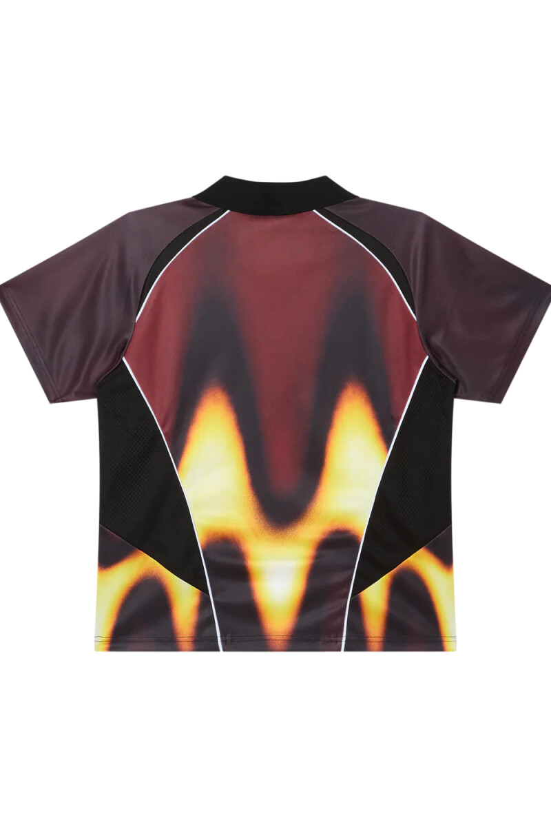 OBEY BLURRED SOCCER JERSEY Bordo