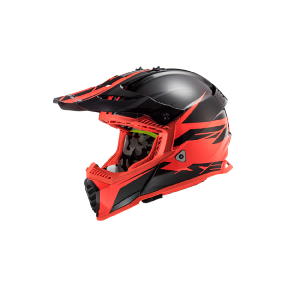 Casco LS2 Fast MX437 - Roar Negro y Rojo 