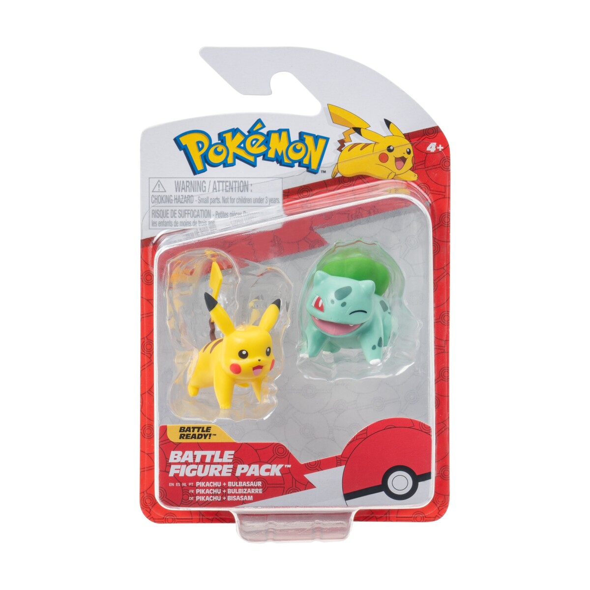 Pack de Figuras Pokémon Battle Figure – Pikachu y Bulbasaur 
