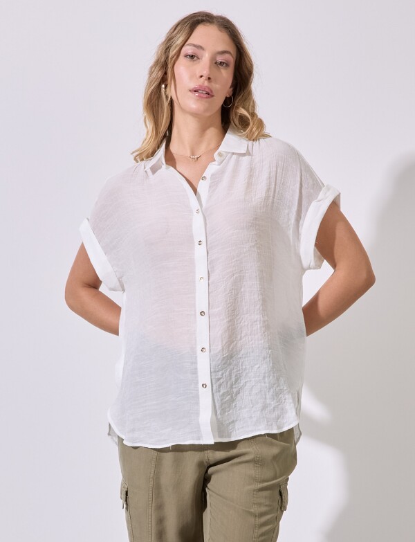 Camisa Gasa BLANCO