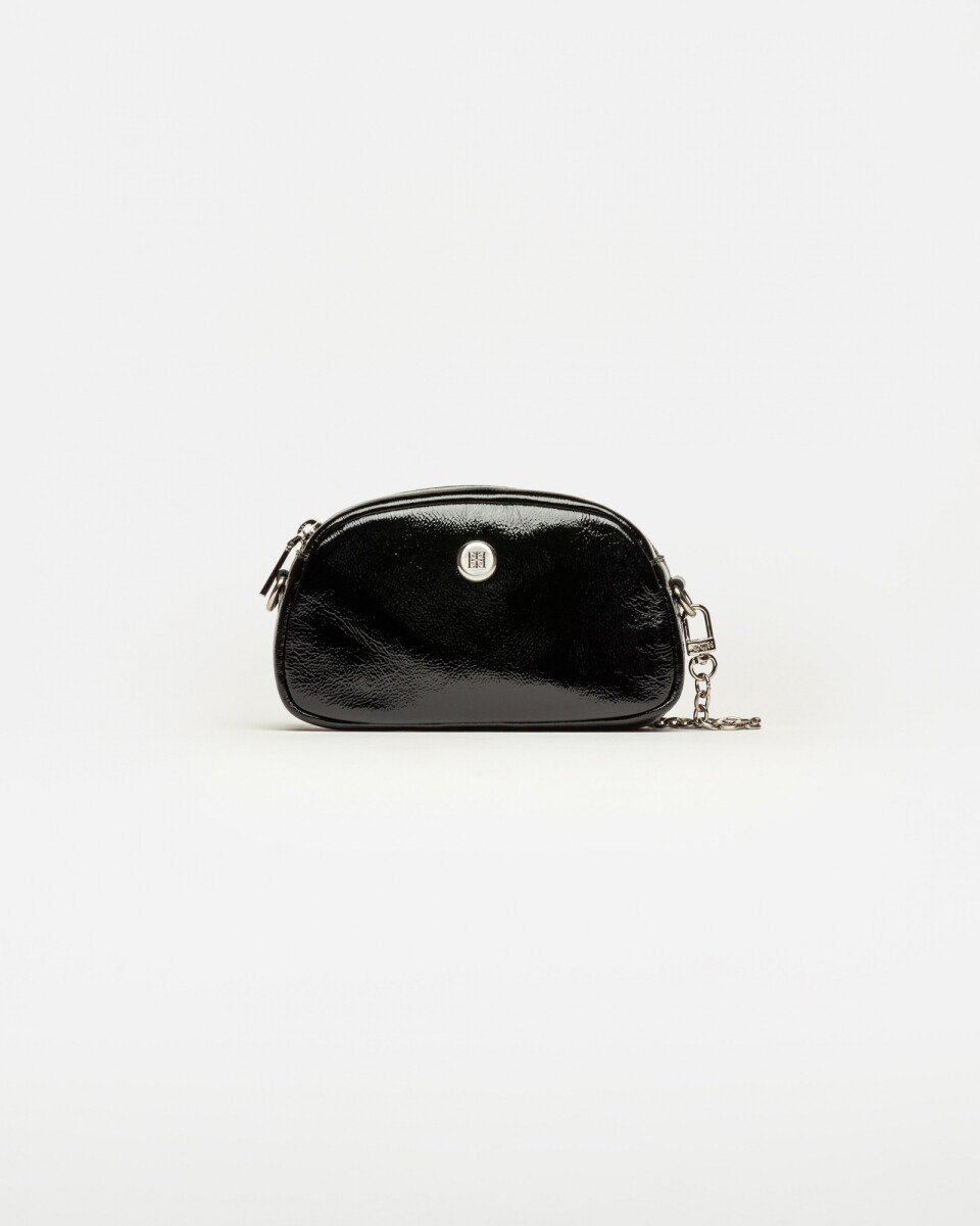 Mini bag Bonnie en cuero charol - Negro 