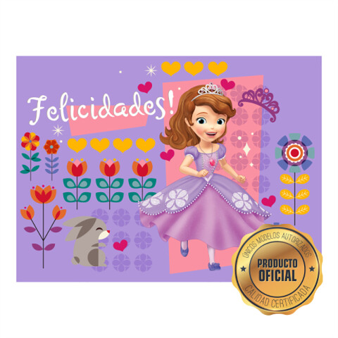 Lámina Princesita Sofía Lila Rect.