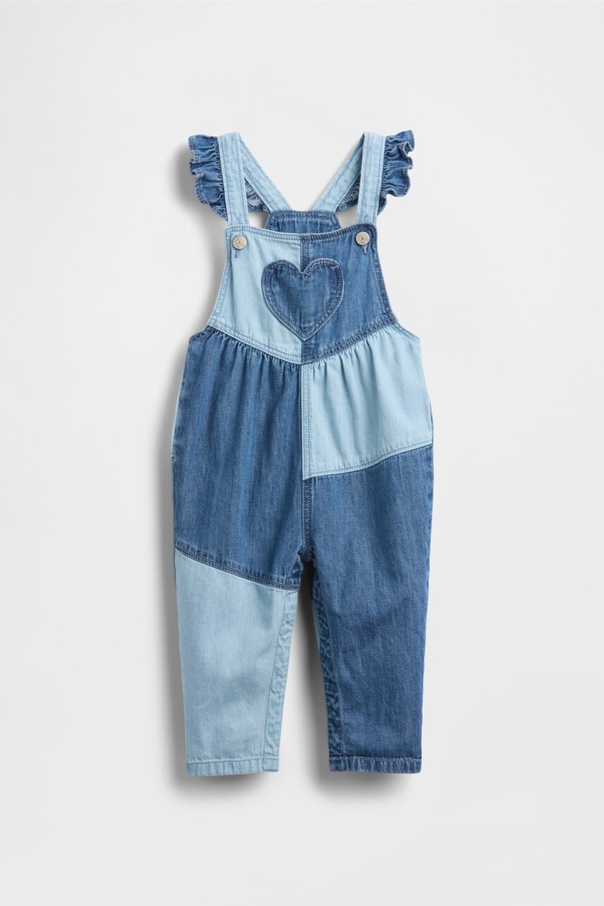 Enterito Corazón Bebé True Indigo Colorblock