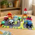 Juego Ciudad Bloques Y Autitos Encastre TopBright Madera Gris 1